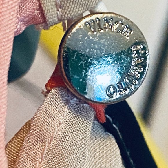 Vince Camuto Pink & Red Geometric Layered Blouse - Picture 16 of 16